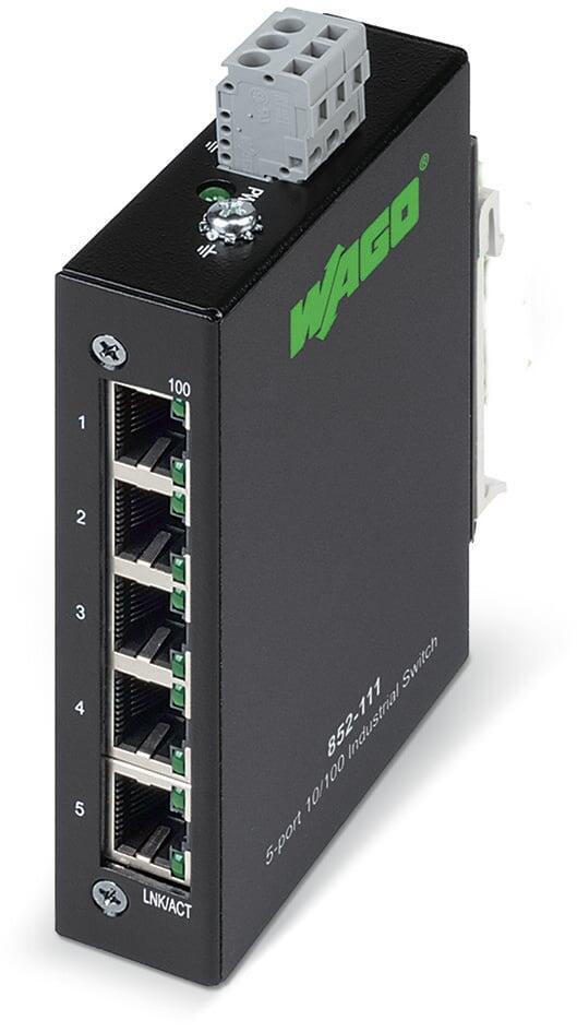 Industrial ECO Switch; 5 ports 100Base-TX; zwart