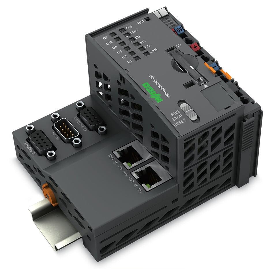 Controller PFC200; 2 x Ethernet, RS-232/-485, CAN, CANopen, PROFIBUS Slave; Afstandstechniek; Extreem