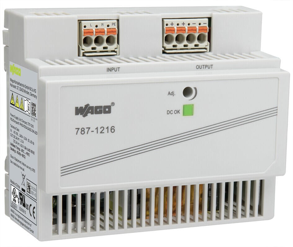 EPSITRON® COMPACT power supply; single-phase; output voltage 24 VDC; 4 A; with pluggable picoMAX connector