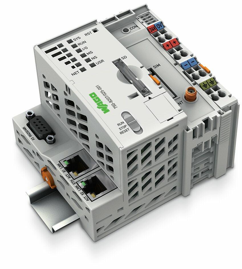 Controller PFC200; 2 x ETHERNET, RS-232/-485, Mobilfunkmodul; Fernwirktechnik; Erw. Temperatur