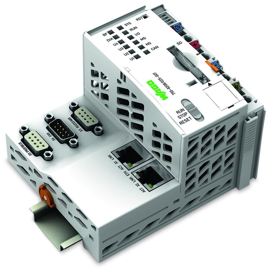 PFC200-controller; 2 x ET, RS-232/-485, CAN, CANopen, PROFI; Fjärrstyrningsteknologi; Ext. temperatur