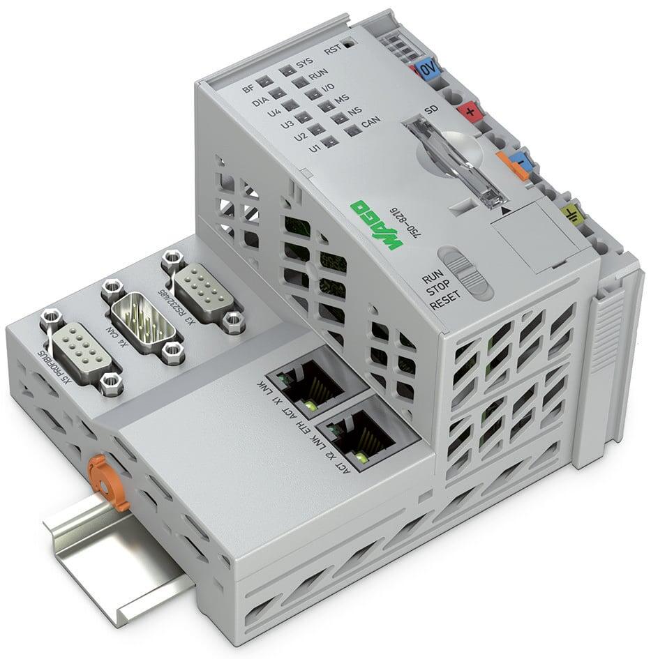Controller PFC200; Tweede generatie; 2 x Ethernet, RS-232/-485, CAN, CANopen, PROFIBUS Slave; Afstandstechniek; Vergr. temperatuur
