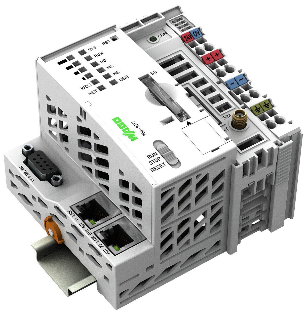 Controller PFC200; Tweede generatie; 2 x Ethernet, RS-232/-485, telecommunicatiemodule 4G; EU-variant