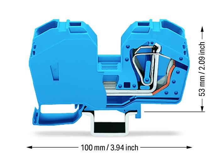 2-conductor through terminal block (285-634) | WAGO