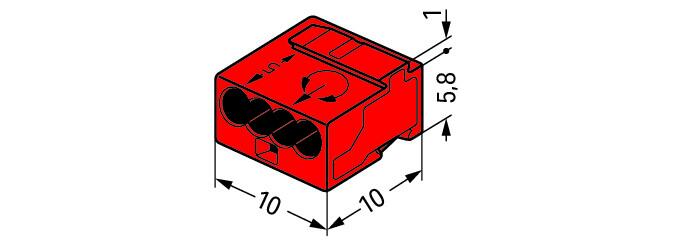 12 pezzi di connettori per cavi in plastica rossa PTV1.25-10 per auto 12 pezzi di connettori per cavi in plastica rossa PTV1.25-10 per auto