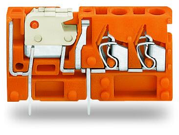 Stackable 2-conductor PCB terminal block (742-156)