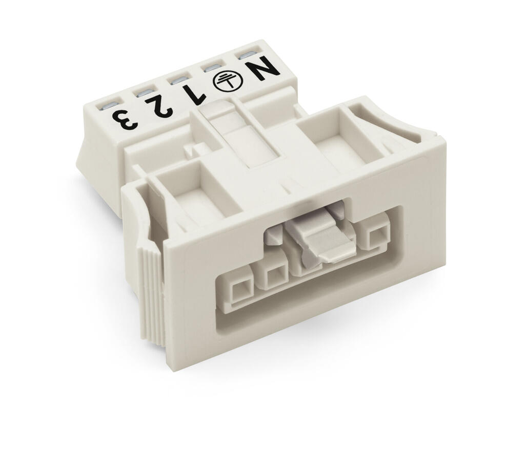 Snap In Sockets Snap-in socket; 5-pole; Cod. A; 1,50 mm²; white | Pluggable Connectors ...
