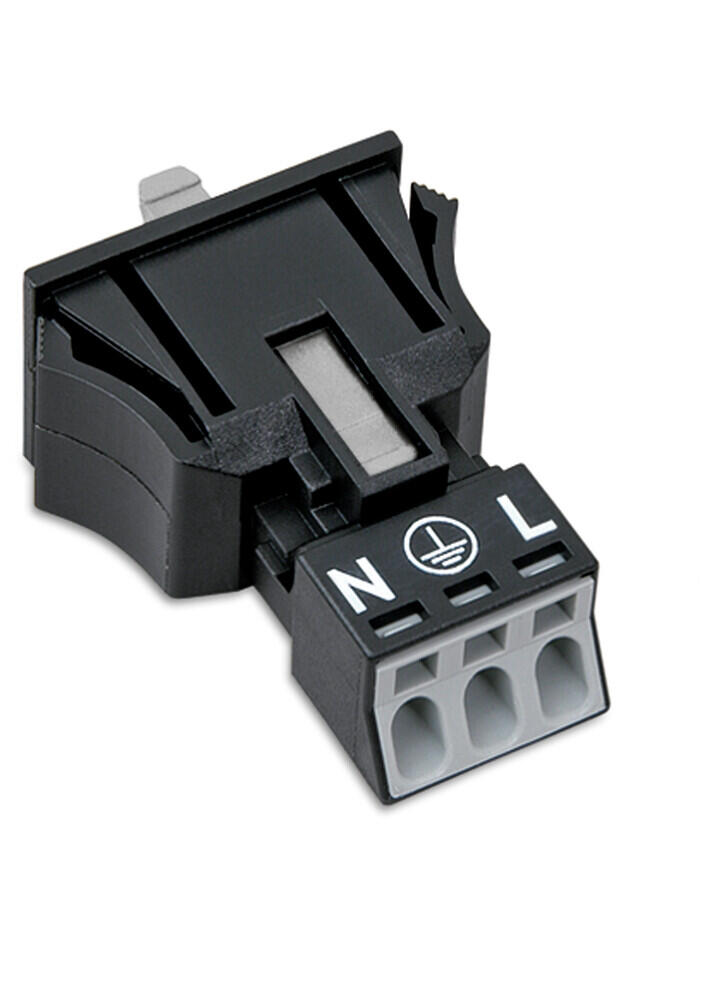 Snap In Plugs Snap-in plug; 3-pole; Cod. A; 1,50 mm²; black | Pluggable Connectors ...