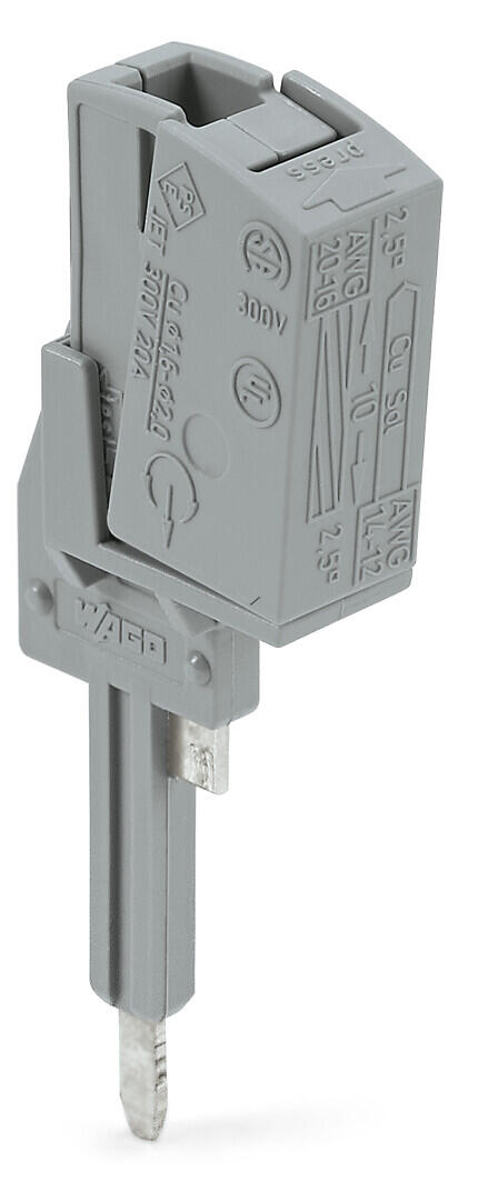 레일 취부형 단자대: Test plug adapter N/L (2003-499) | WAGO KR