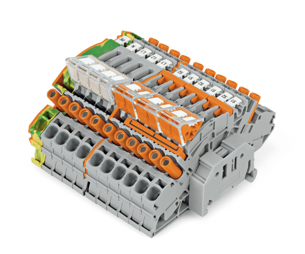 Compact terminal block; for current and voltage transformers; 6,00 mm² ...