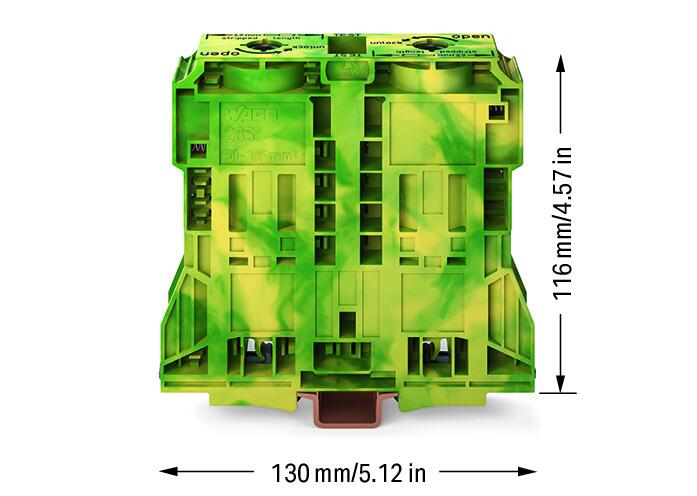 2-conductor ground terminal block (285-1187) | WAGO SG