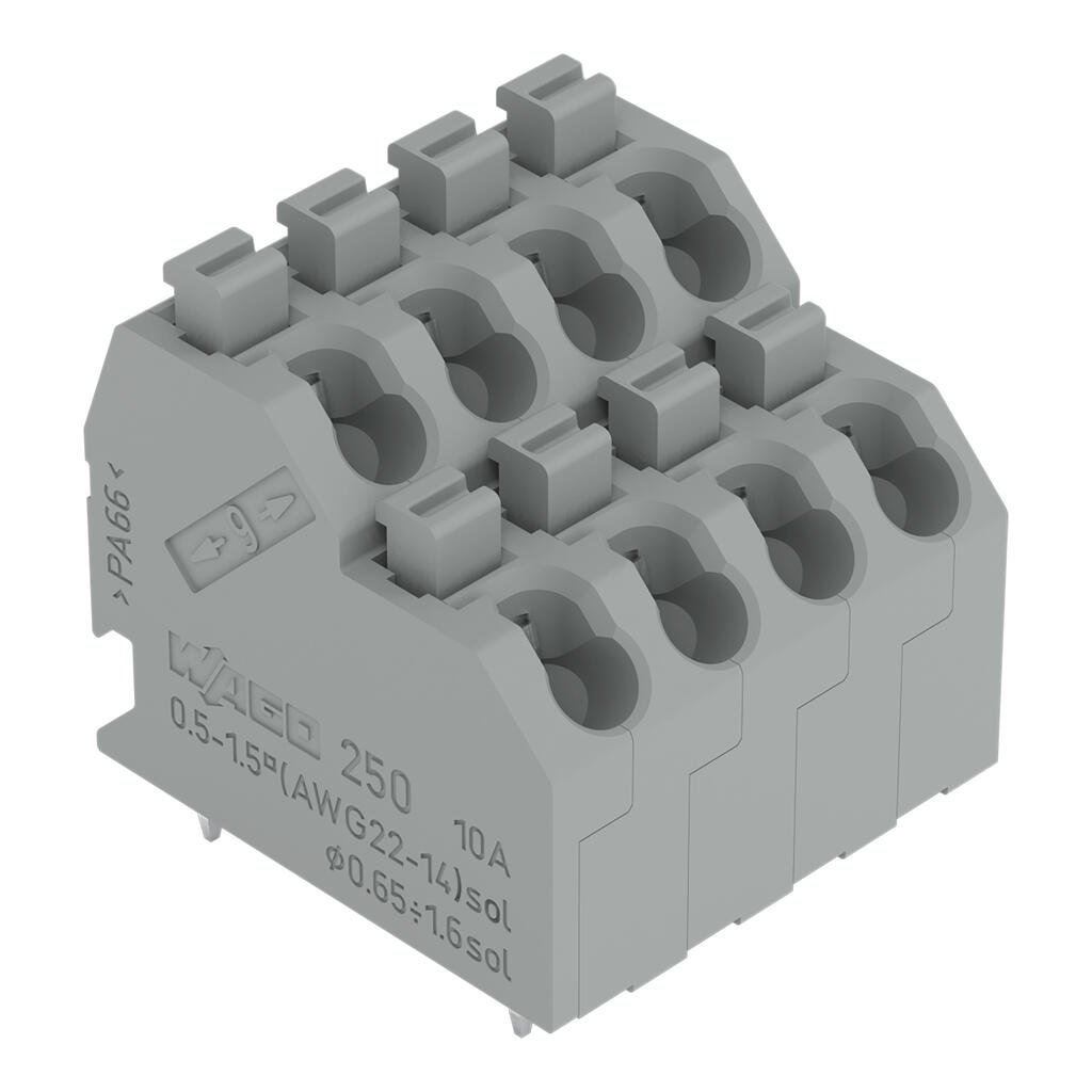 Double-deck PCB terminal block (250-704)