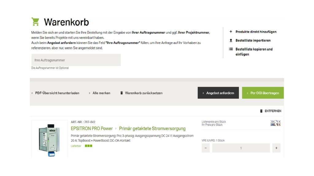 Open Catalog Interface (OCI) Standard Interface WAGO USA