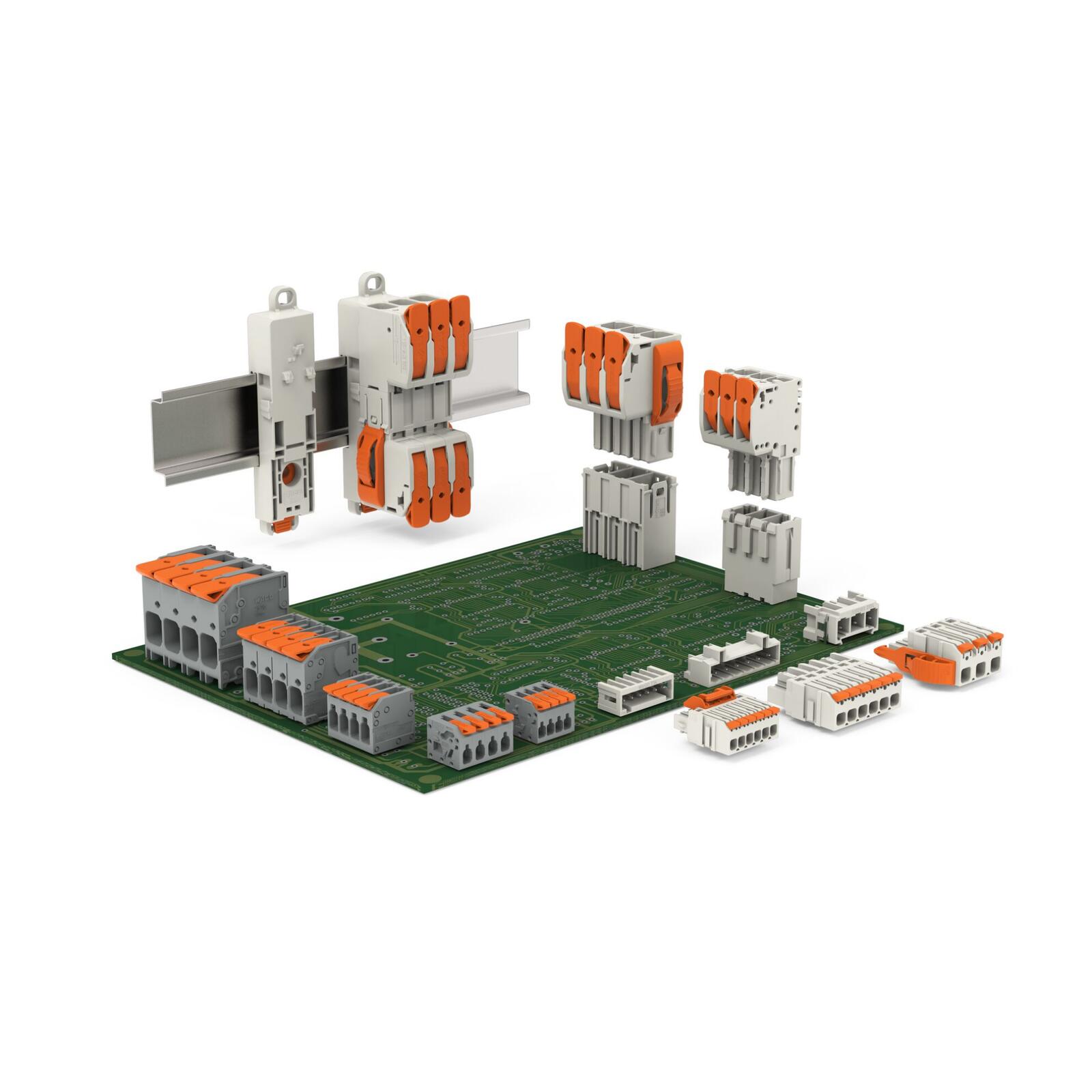 Pcb Stack Connector Featuring Levers: PCB Terminal Blocks and Pluggable PCB Connectors | WAGO