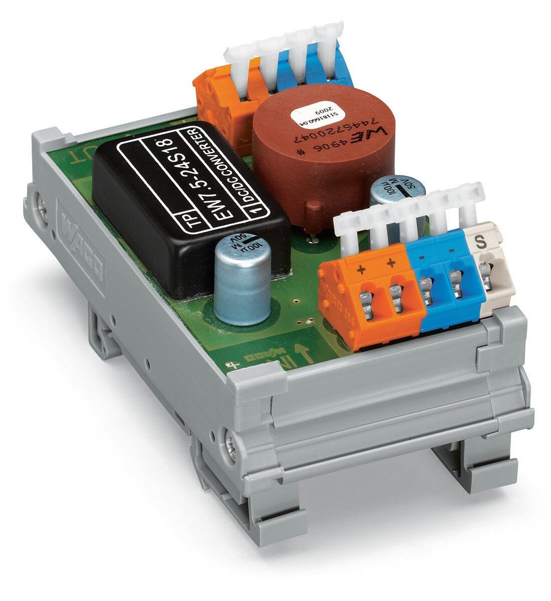 DC/DC 轉換器; 24 VDC 輸入電壓; 18 VDC 輸出電壓; 0.4 A 輸出電流; 2,50 mm²