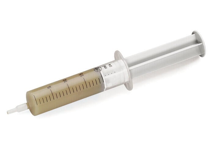 Syringe; Contents: 20 ml Alu-Plus contact paste