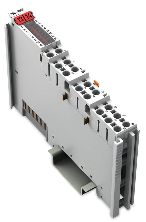 16-channel digital output; 24 VDC; 0.5 A; Low-side switching