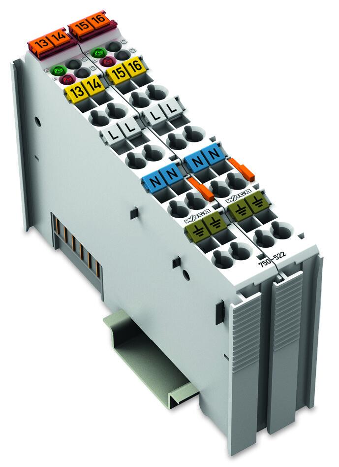 Sortie digitale à 2 canaux; AC 230 V; Module avec relais statiques
