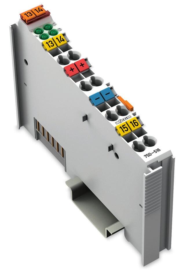 4-channel digital output; 24 VDC; 0.5 A; Low-side switching