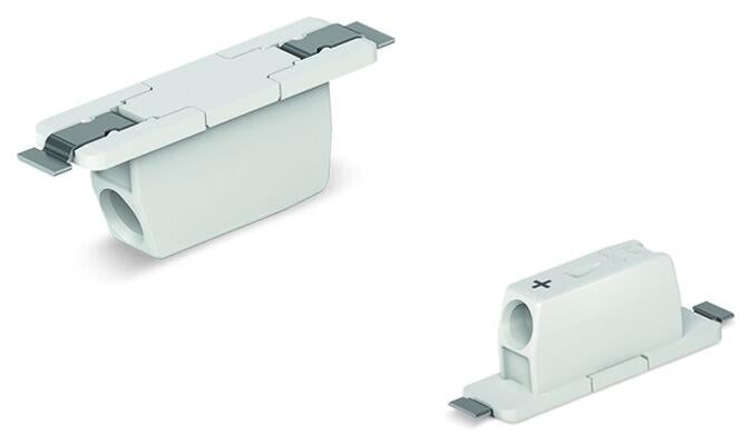 穿板式 SMD PCB 接線端子台; 0.75 mm²; 焊針間距 6.5 mm; 1 極; Push in CAGE CLAMP®; 滾帶式包裝; 0,75 mm²; 白色