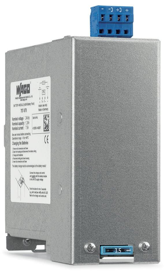 铅酸蓄电池模块（AGM）; 24 VDC输入电压; 7.5 A 输出电流; 1.2 Ah电容; 带电池控制功能