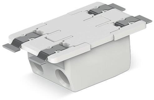 SMD-Through-Board-Leiterplattenklemme; 0,75 mm²; Rastermaß 6,5 mm; 2-polig; Push-in CAGE CLAMP®; im Gurt; 0,75 mm²; weiß