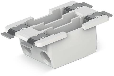 Morsetto per circuito stampato SMD passante-scheda; 0,75 mm²; Passo pin 6,5 mm; 2 poli; Push-in CAGE CLAMP®; in imballaggio tape-and-reel; 0,75 mm²; bianco
