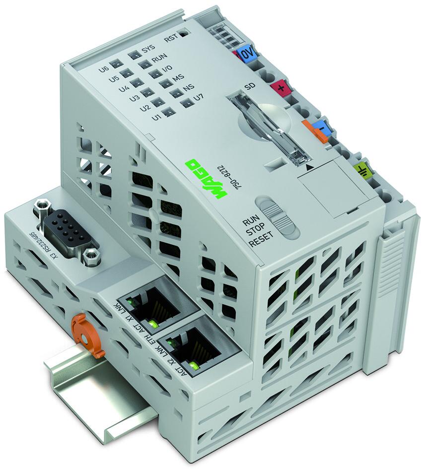 Controller PFC200; 2nd Generation; 2 x ETHERNET, RS-232/-485; Telecontrol technology; Ext. Temperature; ECO
