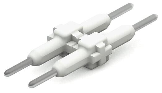 板對板連接器; 焊針間距 3 mm; 2 極; 長度：15.3 mm; 白色