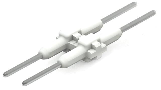 板對板連接器; 焊針間距 3 mm; 2 極; 長度：20.5 mm; 白色