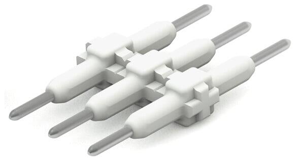 板對板連接器; 焊針間距 3 mm; 3 極; 長度：15.3 mm; 白色