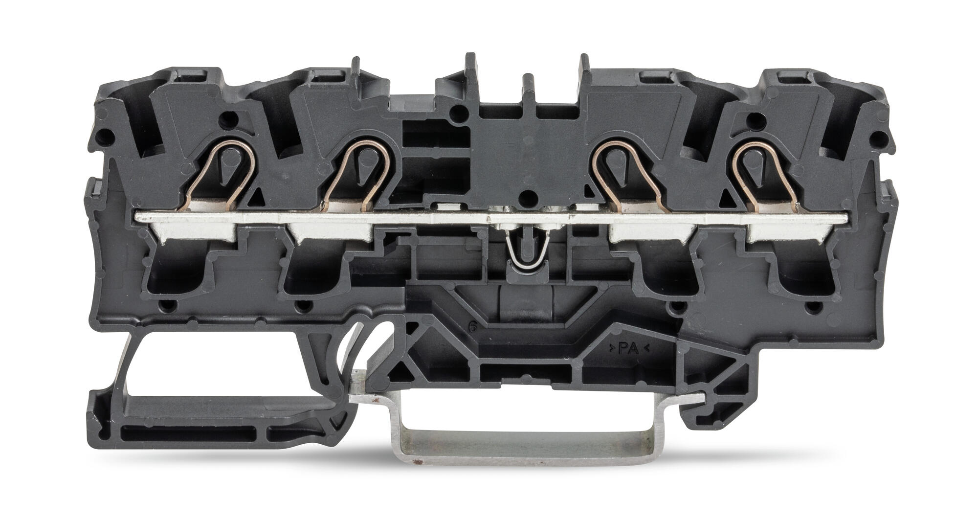 Conductor Block 4-conductor through terminal block; 4 mm²; suitable for Ex e II ...