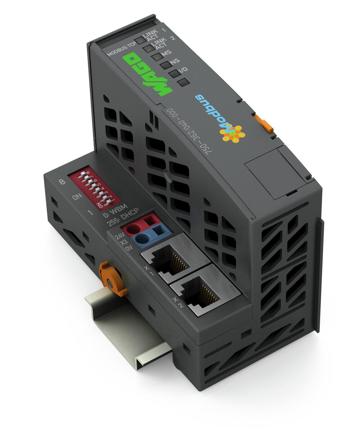 Wago Modbus Module Fieldbus Coupler Modbus TCP (750-362/040-000) | WAGO USA