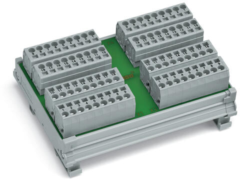 Potential distribution module; 4 potentials; with 18 connection points each