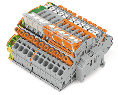 Klemmenblock; für Strom- und Spannungswandler; 6,00 mm²; mehrfarbig