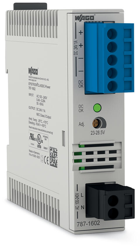 EPSITRON® CLASSIC power supply; single-phase; output voltage 24 VDC; 1 A