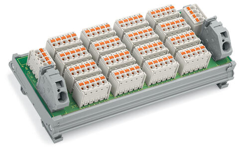 Potential distribution module; 8 potentials; with 6 connection points each; with 42 ground clamping points