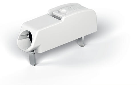 Borne pour circuits imprimés THR; Bouton-poussoir; 0,75 mm²; Pas 4 mm; 1 pôle; Push-in CAGE CLAMP®; en bande; blanc