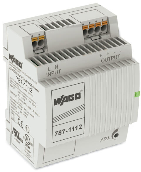 Switched-mode power supply; Compact; 1-phase; 24 VDC output voltage; 2.5 A output current; DC-OK LED
