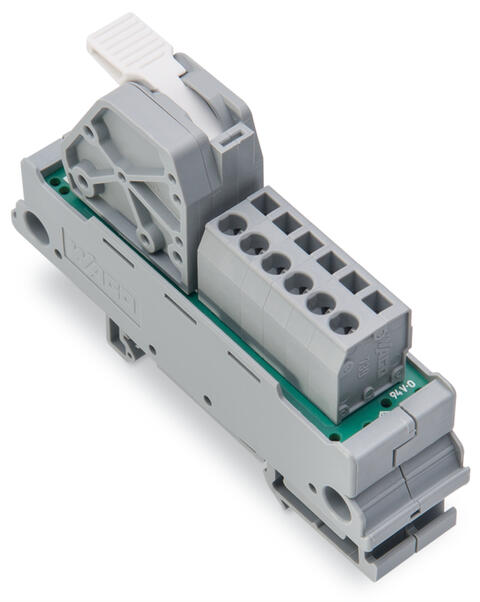 Potential distribution module; 1 potential; with 1 input clamping point; Conductor cross-section up to 16 mm²; with lever; with 6 output clamping points; Conductor cross-section up to 2.5 mm²; blue