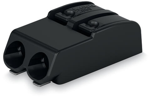 Borne pour circuits imprimés CMS; Bouton-poussoir; 0,75 mm²; Pas 4 mm; 2 pôles; Push-in CAGE CLAMP®; en bande; noir