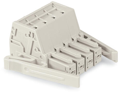 gniazdo 1-przewodowe; Push-in CAGE CLAMP®; 10 mm²; raster 7,62 mm; 8-bieg.; 100% ochrona przed błędnym połączeniem; boczne zaczepy ryglujące; 10,00 mm²; jasnoszary