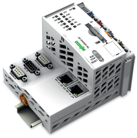 Controller PFC200; 2 x ETHERNET, RS-232/-485, CAN, CANopen, PROFIBUS-Master; Telecontrol technology; Ext. Temperature