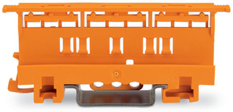Mounting carrier; 221 Series - 6 mm²; for DIN-35 rail mounting/screw mounting; orange