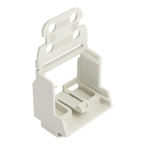Supporto di montaggio con piastra antistrappo; connettori per 10 cavi; Serie 221 - 4 mm²; per guida DIN 15; per applicazioni Ex; grigio chiaro