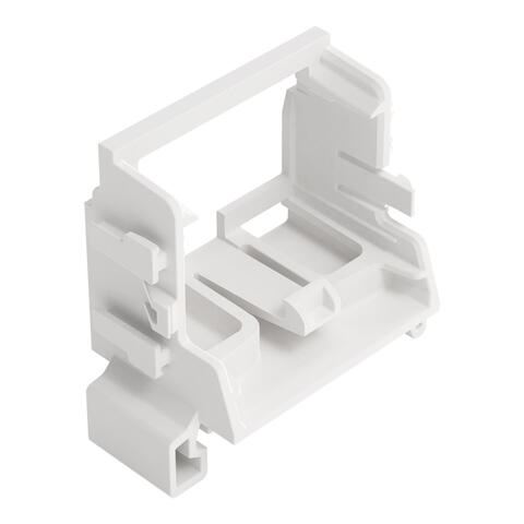 Adaptateur de fixation; pour bornes à 10 conducteurs; Série 221 - 4 mm²; pour rail 35; blanc