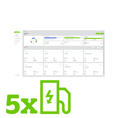 Application Load Management; 5 charging points; Single License; Online activation