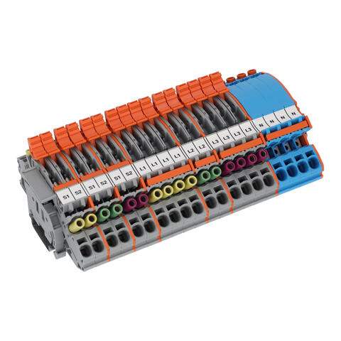 Klemmenblok stroomomvormer; Omvormers 250 A SWM München; voor stroomomvormerschakeling; 6,00 mm²; meerkleurig