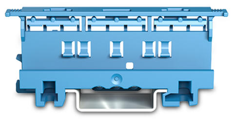 Mounting carrier; 221 Series - 4 mm²; for DIN-35 rail mounting/screw mounting; blue