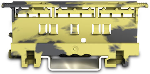 Mounting carrier; 221 Series - 4 mm²; for DIN-35 rail mounting/screw mounting; dark gray-yellow